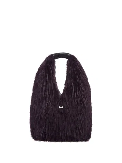 Apparis Colette Fringe Shoulder Bag In Purple