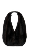 Apparis Colette Shaved Mink Bag In Black