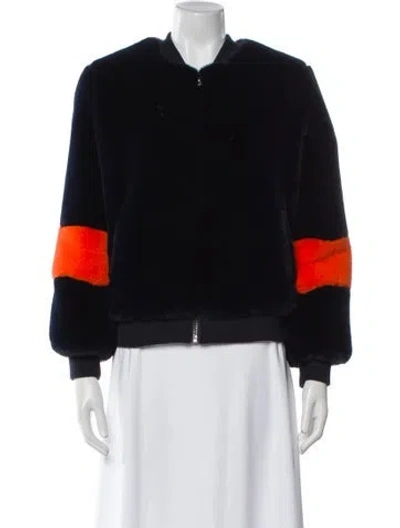 Pre-owned Apparis Colorblock Pattern Jacket W/ Tags In Black