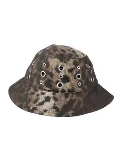 Pre-owned Apparis Cotton Bucket Hat In Brown