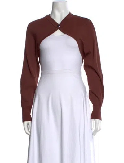 Pre-owned Apparis Crew Neck Sweater In Brown