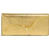 Apparis Crystal Curve Clutch In Gold
