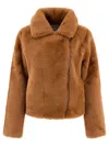 Apparis Elis Coats Beige In Brown