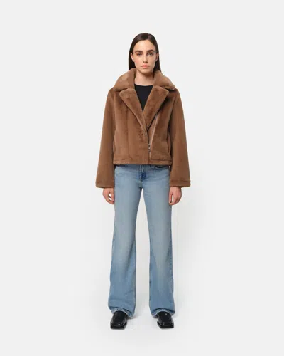 Apparis Dahlia Camel Biker In Brown