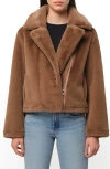 APPARIS APPARIS DAHLIA PLUCHE™ FAUX FUR MOTO JACKET