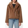 Apparis Faux Fur Jacket In Brown In Camel