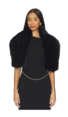 Apparis Dakota Sable Shawl In Black