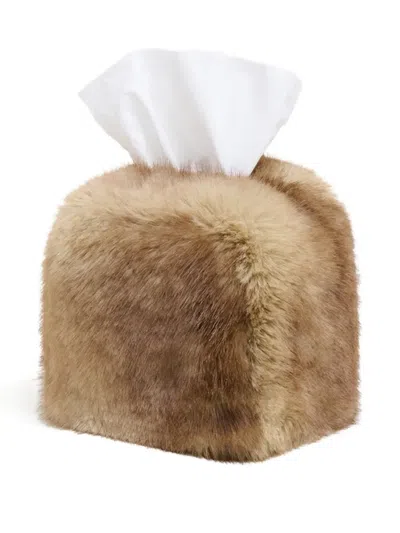 Apparis Davey Tissue Box Cover (12.7cm X 12.7cm) In Brown