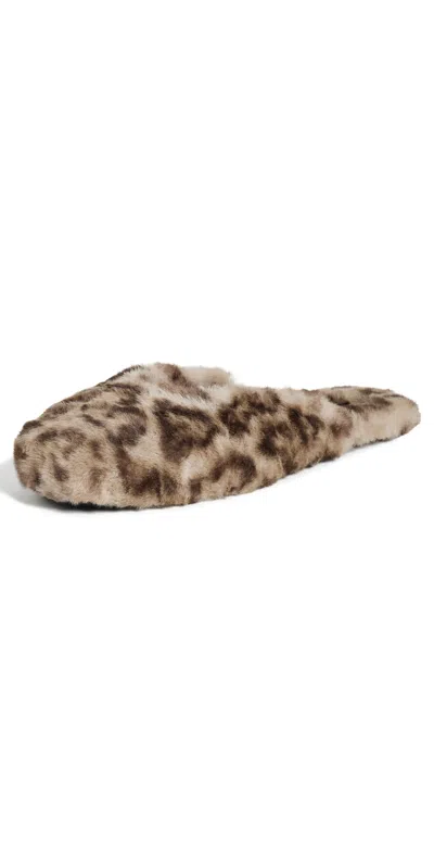 Apparis Demi Leopard Mule Slippers Light Leopard In Animal Print