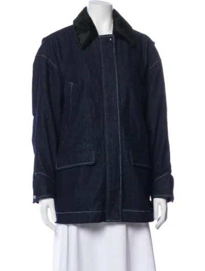 Pre-owned Apparis Denim Jacket W/ Tags In Blue