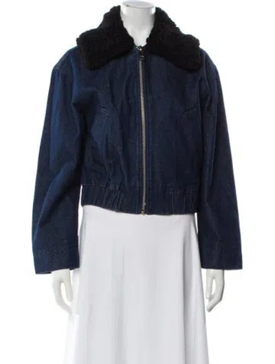 Pre-owned Apparis Denim Jacket W/ Tags In Blue
