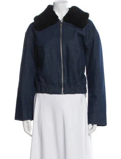 Pre-owned Apparis Denim Jacket W/ Tags In Blue