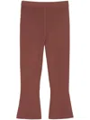 Apparis Desi Cropped Trousers In Brown
