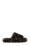 Apparis Dillon Faux Fur Slipper In Brown