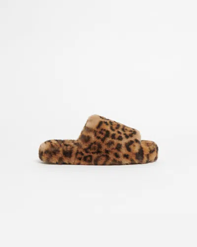 Apparis Dillon Leopard Slide In Brown