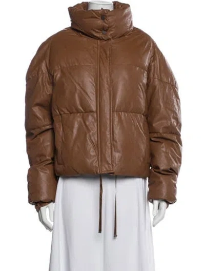 Pre-owned Apparis Down Coat In Brown
