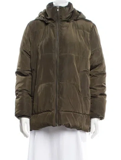 Pre-owned Apparis Down Jacket In Green