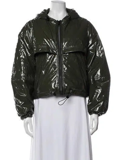 Pre-owned Apparis Down Jacket In Green