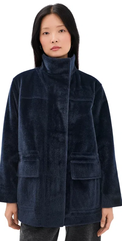 Apparis Edie Pony Parka Navy Blue