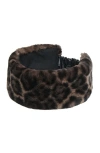 Apparis Eleni Faux Fur Headband In Brown