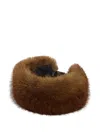 Apparis Eleni Faux-fur Headband In Brown