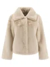 Apparis "elis" Coat In White