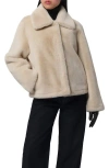 Apparis Elis Faux Fur Short Coat In Neutral