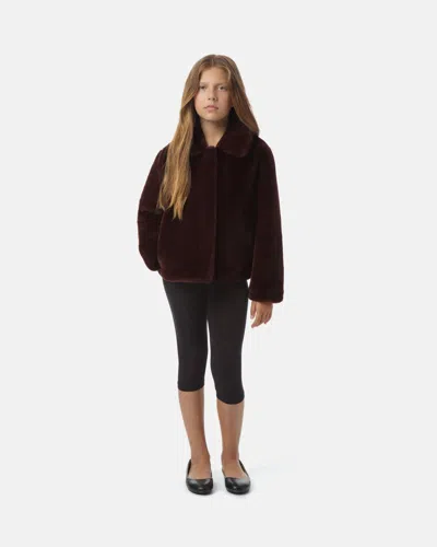 Apparis Elis Kids Coat In Burgundy