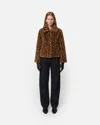 Apparis 'elis' Brown Jacket With Collar