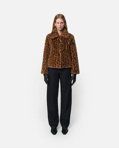 APPARIS ELIS LEOPARD SHORT COAT