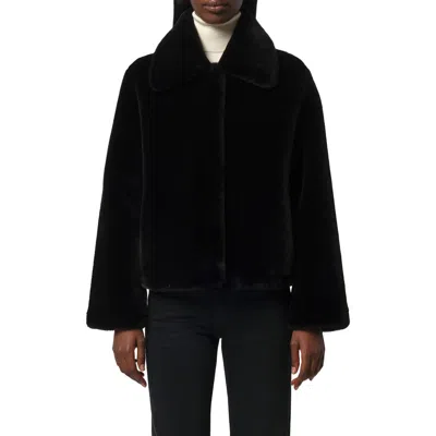 Apparis Elis Pluche™ Faux Fur Coat In Black