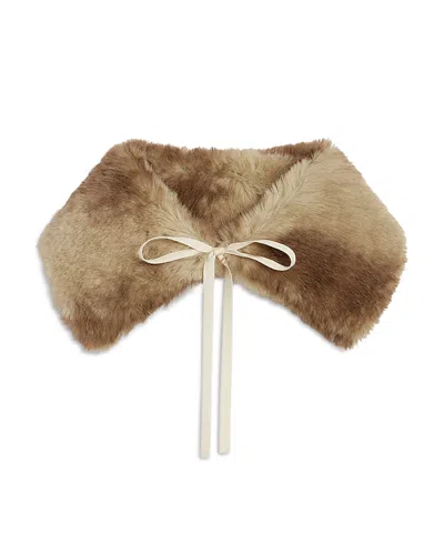 Apparis Eliza Faux Fur Coller In Brown