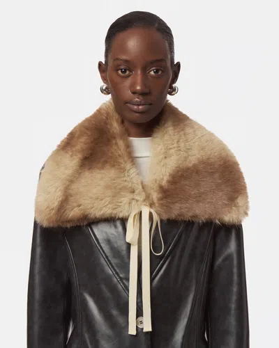 Apparis Eliza Mink Collar In Blonde Mink