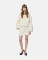 Apparis Ella Canvas Cropped Jacket In Pink