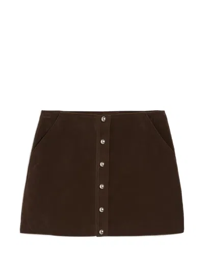 Apparis Ella Mini Skirt In Brown