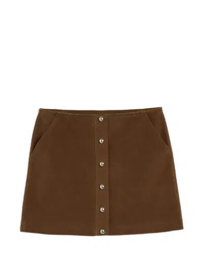 Apparis Ella Mini Skirt In Brown