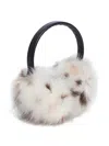 Apparis Esme Animal-print Ear Muffs In White