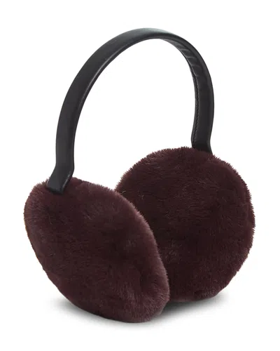 Apparis Esme Faux Fur Earmuffs In Burgundy