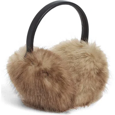 Apparis Esme Faux Mink Earmuffs In Brown