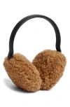 Apparis Esme Faux Shearling Bouclette Earmuffs In Brown