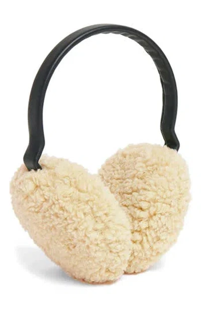 Apparis Esme Faux Shearling Bouclette Earmuffs In Neutral