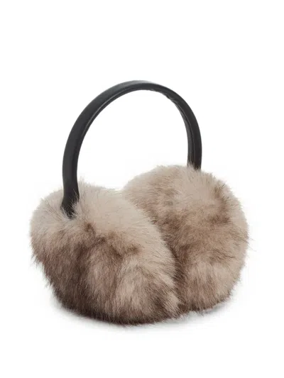 Apparis Esme Faux-fur Ear Muffs In Brown