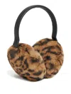 Apparis Esme Leopard-print Ear Muffs In Brown