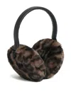 Apparis Esme Leopard-print Ear Muffs In Brown