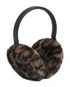 Apparis Esme Leopard Print Faux Fur Earmuffs In Brown