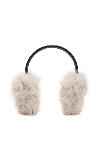 Apparis Esme Tinsel Earmuffs In Metallic Silver