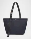 Apparis Esti Buckle Denim Tote Bag In Indigo