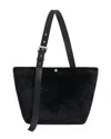 Apparis Esti Buckle Faux Hair Tote Bag In Noir