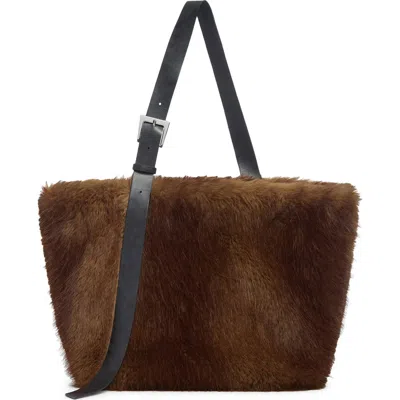 Apparis Esti Pluche™ Faux Mink Tote In Brown