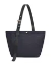 Apparis Esti Buckle Denim Tote Bag In Indigo